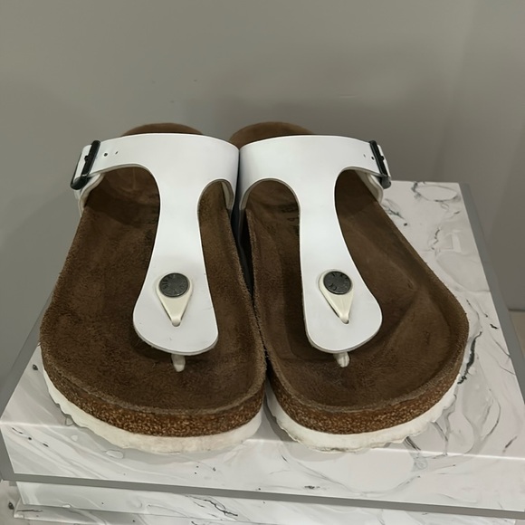 Birkenstock Birko-Flor-White Gizeh 38 or 7-7.5 - Picture 8 of 8